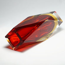 Load image into Gallery viewer, Campanella Murano Sommerso Glass Vase Alessandro Mandruzzato Italian Venice Vintage Mid-Century