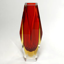 Load image into Gallery viewer, Campanella Murano Sommerso Glass Vase Alessandro Mandruzzato Italian Venice Vintage Mid-Century