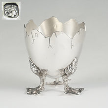 Load image into Gallery viewer, French Sterling Silver Figural Egg Cup, Duck Legs & Feet