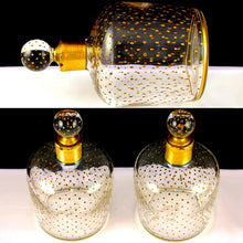 Load image into Gallery viewer, PAIR Antique French Paris Crystal & Gilt Painted Scent, Perfume Bottles SIGNED