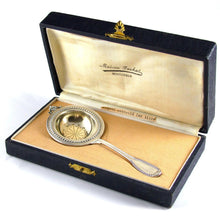 Load image into Gallery viewer, Art Deco French Sterling Silver .950 Tea Strainer, Boxed