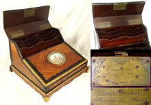 Load image into Gallery viewer, Antique French TAHAN Lap Desk Gilt Bronze &amp; Hand Painted Porcelain Plaque
