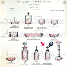 Load image into Gallery viewer, Antique Baccarat Glass Eglantier Pattern Atomizer Perfume Bottle Art Nouveau Acid Etched Cameo Glass Cranberry Pink Overlay Flowers

