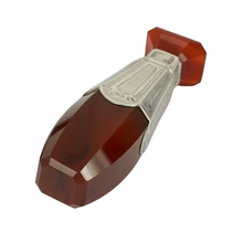 Load image into Gallery viewer, Antique Swedish Red Agate Desk Wax Seal Silver Mounts by Otto Lindeberg
