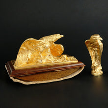 Load image into Gallery viewer, Art Nouveau French Gilt Bronze Desk Set by Albert Marionnet, Eagles
