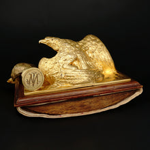 Load image into Gallery viewer, Art Nouveau French Gilt Bronze Desk Set by Albert Marionnet, Eagles
