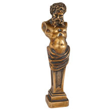 Load image into Gallery viewer, Charles  Perron Antique French Bronze Wax Seal Desk Stamp Bust Figural Sculpture
