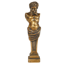 Load image into Gallery viewer, Charles  Perron Antique French Bronze Wax Seal Desk Stamp Bust Figural Sculpture

