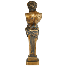 Load image into Gallery viewer, Charles  Perron Antique French Bronze Wax Seal Desk Stamp Bust Figural Sculpture

