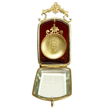 Load image into Gallery viewer, Antique Victorian Beveled Glass Box Pocket Watch Display Vitrine Stand
