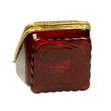 Load image into Gallery viewer, Antique Victorian Beveled Glass Box Pocket Watch Display Vitrine Stand
