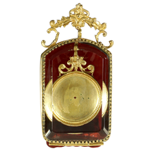 Load image into Gallery viewer, Antique Victorian Beveled Glass Box Pocket Watch Display Vitrine Stand
