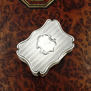 Antique Victorian Sterling Silver Vinaigrette, Nathaniel Mills, Birmingham 1858