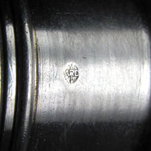 Load image into Gallery viewer, Antique French Sterling Silver Pate de Verre Art Glass Opera Liquor Flask Bottle
