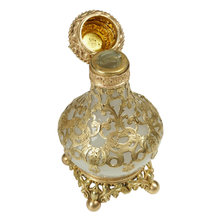 Load image into Gallery viewer, Antique French Palais Royal Opaline Glass Perfume Bottle
