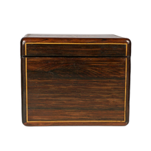 Load image into Gallery viewer, Antique French Wood Inlay Jewelry Box Pocket Watch Holder Display Stand
