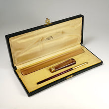 Load image into Gallery viewer, Art Deco French Writing Desk Set, Purple Glass, Wax Seal, Dip Pen
