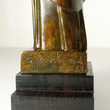 Load image into Gallery viewer, French Art Deco Bronze Sculpture Lucienne Heuvelmans Madonna &amp; Baby Jesus
