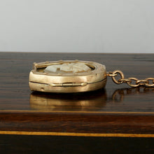 Load image into Gallery viewer, Vintage Carved Cameo Horseshoe Locket Pendant Fob
