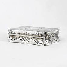 Load image into Gallery viewer, Antique Victorian Sterling Silver Vinaigrette, Nathaniel Mills, Birmingham 1858

