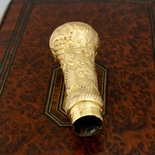 Load image into Gallery viewer, Antique French Gilt Ormolu Dress Cane Parasol Handle
