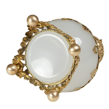 Load image into Gallery viewer, Antique French Palais Royal Opaline Glass Perfume Bottle

