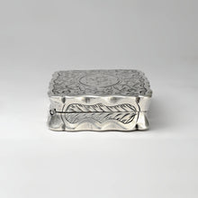 Load image into Gallery viewer, Antique Victorian Sterling Silver Vinaigrette Box George Unite Birmingham 1889
