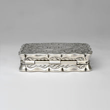 Load image into Gallery viewer, Antique Victorian Sterling Silver Vinaigrette Box George Unite Birmingham 1889
