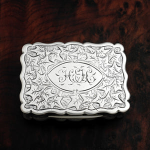 Antique Victorian Sterling Silver Vinaigrette Box George Unite Birmingham 1889