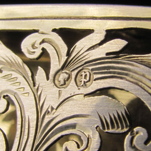 Antique Victorian Sterling Silver Vinaigrette Box George Unite Birmingham 1889