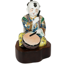 Load image into Gallery viewer, Vintage Chinoiserie Asian Porcelain Figural Lamp

