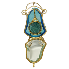 Load image into Gallery viewer, Antique Victorian Beveled Glass Box Pocket Watch Display Vitrine Stand
