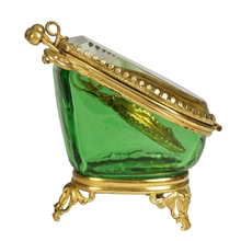 Load image into Gallery viewer, Antique Victorian Beveled Glass Box Pocket Watch Display Vitrine Stand
