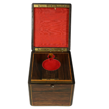 Load image into Gallery viewer, Antique French Wood Inlay Jewelry Box Pocket Watch Holder Display Stand
