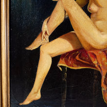 Load image into Gallery viewer, Portrait of Kiki de Montparnasse Art Deco French Female Nude Painting Dated 1927
