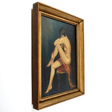 Load image into Gallery viewer, Portrait of Kiki de Montparnasse Art Deco French Female Nude Painting Dated 1927
