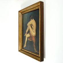 Load image into Gallery viewer, Portrait of Kiki de Montparnasse Art Deco French Female Nude Painting Dated 1927
