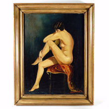 Load image into Gallery viewer, Portrait of Kiki de Montparnasse Art Deco French Female Nude Painting Dated 1927
