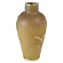Load image into Gallery viewer, Art Nouveau French Silver Lucien Gaillard Art Glass Vase
