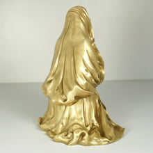 Load image into Gallery viewer, Antique French Bronze Statue Virgin Mary in Prayer, Religious Sculpture
