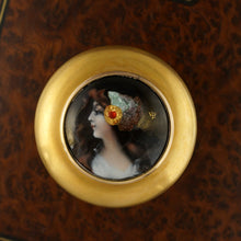 Load image into Gallery viewer, Antique French Limoges Enamel Miniature Portrait Parasol Dress Cane Handle

