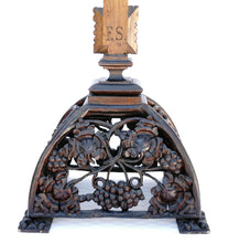Load image into Gallery viewer, Antique Black Forest Carved Wood Crucifix Corpus Christi Jesus Christ Religious Hand Carved Altar Piece

