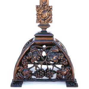 Antique Black Forest Carved Wood Crucifix Corpus Christi Jesus Christ Religious Hand Carved Altar Piece