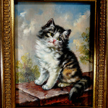 Load image into Gallery viewer, Portrait of a Kitten, Oil Painting by German Artist Inge Gruber-Böhm
