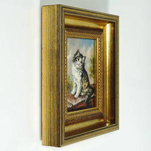 Portrait of a Kitten, Oil Painting by German Artist Inge Gruber-Böhm