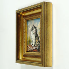 Load image into Gallery viewer, Portrait of a Kitten, Oil Painting by German Artist Inge Gruber-Böhm
