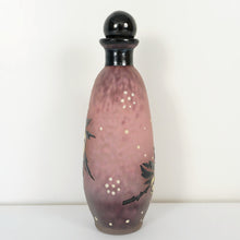 Load image into Gallery viewer, Art Deco French Glass Perfume Bottle Andre Delatte Nancy Enamel Roses
