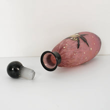 Load image into Gallery viewer, Andre Delatte Nancy French Perfume Bottle Art Deco Enamel Pink Pate De Verre Glass
