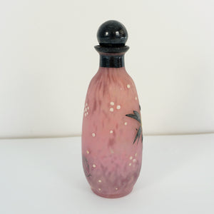 French Perfume Bottle Andre Delatte Nancy Art Deco Glass Enamel