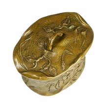 Load image into Gallery viewer, Antique 19th century French Bronze Equestrian Horse Rider Theme Smoking Set, Tray &amp; Match Holder
